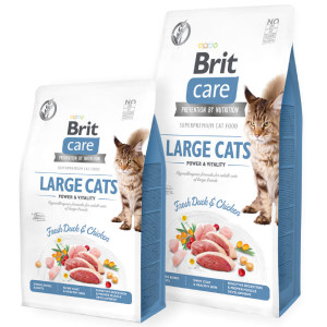 BRIT CARE CAT LARGE sausā barība kaķiem Pīle, vista 7kg